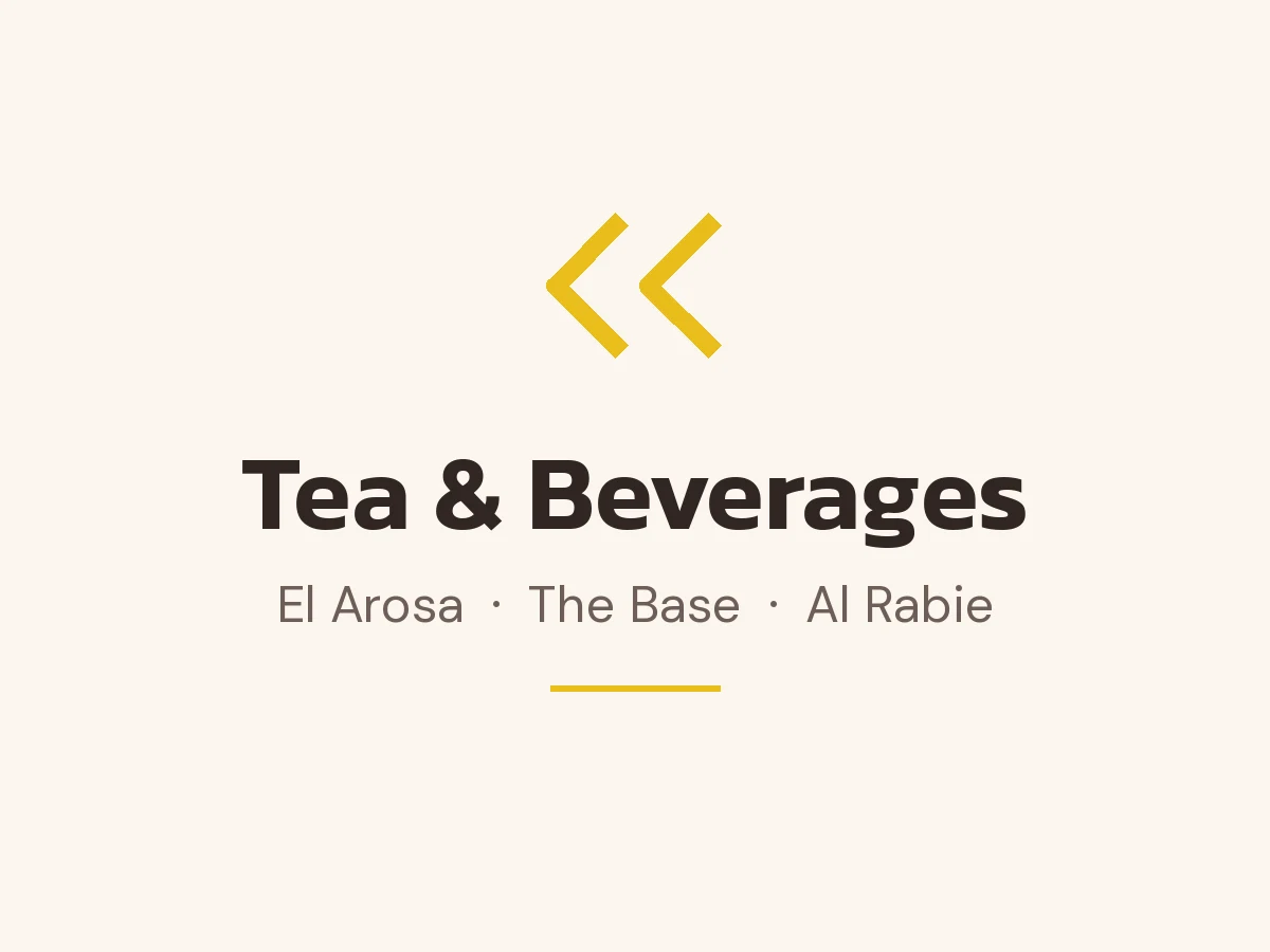 Tea and beverages